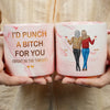 Our Friendship Knows No Distance - Bestie Personalized Custom Marble Mug - Christmas Gift For Best Friends, BFF, Sisters