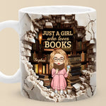 Custom Name Book Lover Library Gifts - Personalized Mug