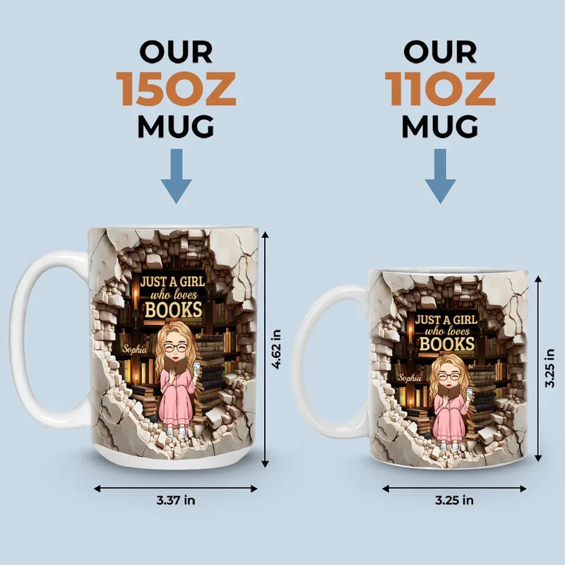 Custom Name Book Lover Library Gifts - Personalized Mug