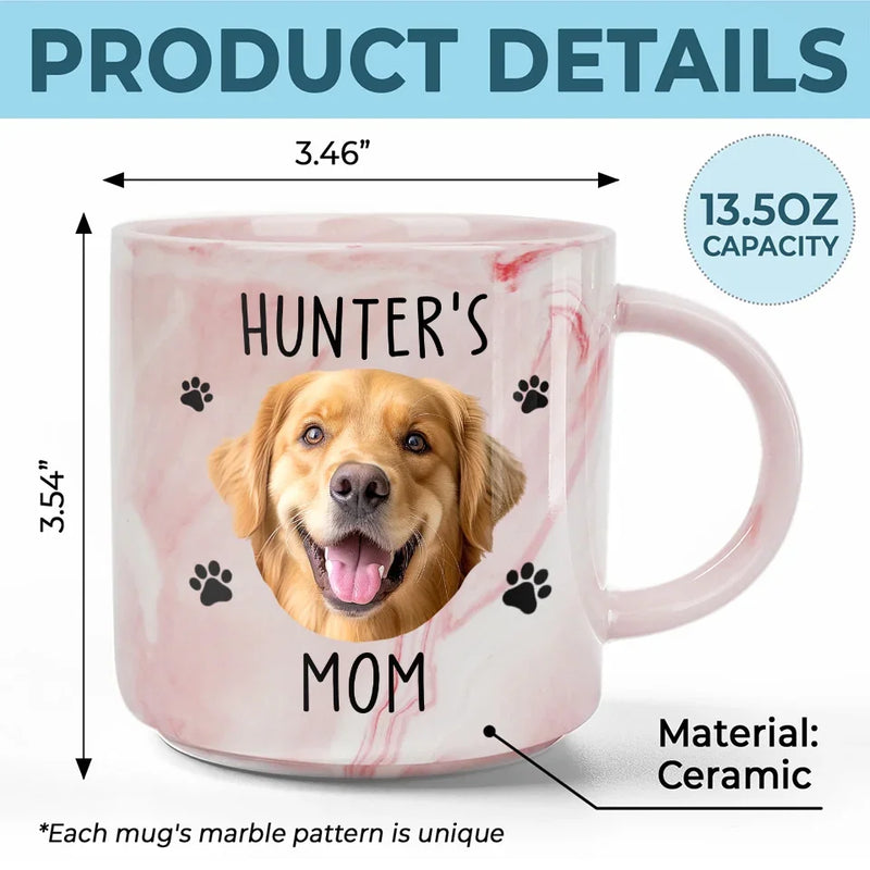 Custom Photo My Lovely Kid - Dog & Cat Personalized Custom Marble Mug - Christmas Gift For Pet Owners, Pet Lovers