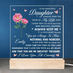 Custom Name Daughter Gifts - Personalized Acrylic LED Light