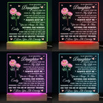 Custom Name Daughter Gifts - Personalized Acrylic LED Light