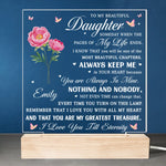 Custom Name Daughter Gifts - Personalized Acrylic LED Light