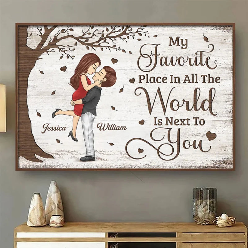 Custom Name Couple Love Quote Gifts - Personalized Poster