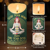 What You Imagine You Create - Yoga Personalized Custom LED Candle - Christmas Gift For Yoga Lovers