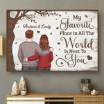 Custom Name Romantic Couple Gifts - Personalized Poster