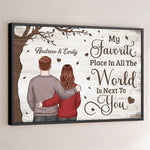 Custom Name Romantic Couple Gifts - Personalized Poster