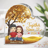 Love Is Best Shared As A Couple
 - Couple Personalized Custom Heart Shaped Acrylic Plaque - Christmas Gift For Husband Wife, Anniversary