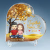 Love Is Best Shared As A Couple
 - Couple Personalized Custom Heart Shaped Acrylic Plaque - Christmas Gift For Husband Wife, Anniversary