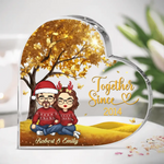 Custom Name Couple Anniversary Gifts - Personalized Shaped Acrylic Plaque