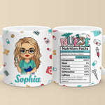 Custom Name Nurse Nutrition Facts Gifts - Personalized Mugs
