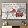 All Roads Lead Home At Christmas - Family Personalized Custom Horizontal Poster - Christmas Gift For Family Members