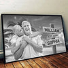 Custom Photo With You, I've Found My Home - Couple Personalized Custom Horizontal Poster - Gift For Husband Wife, Anniversary