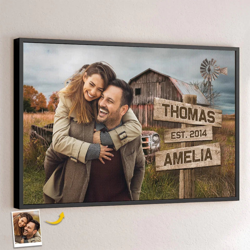 Custom Photo I Still Fall For You Every Day - Couple Personalized Custom Horizontal Poster - Gift For Husband Wife, Anniversary