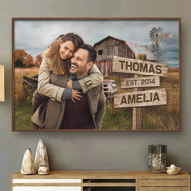 Custom Photo I Still Fall For You Every Day - Couple Personalized Custom Horizontal Poster - Gift For Husband Wife, Anniversary