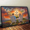 Favorite Person, Favorite Place - Couple Personalized Custom Horizontal Poster - Gift For Husband Wife, Anniversary