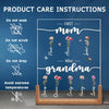 First Mama Now Grandma - Family Personalized Custom Shaped 3D LED Walnut Night Light -  Christmas Gift For Mom, Grandma