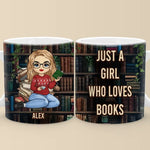 Custom Name Book Lover Gifts for Women - Personalized Mugs