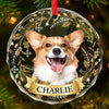 Custom Photo You Put The Merry In My Christmas - Dog & Cat Personalized Custom Circle Glass Ornament - Christmas Gift For Pet Owners, Pet Lovers