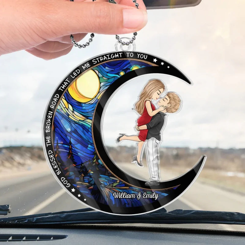 I Need You Here With Me - Couple Personalized Custom Car Ornament - Acrylic Custom Shaped - Christmas Gift For Husband Wife, Anniversary