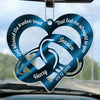 Drive Safe, I Love You - Couple Personalized Custom Car Ornament - Acrylic Custom Shaped - Christmas Gift For Husband Wife, Anniversary