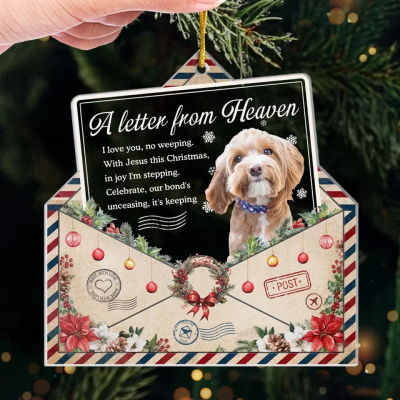 Custom Photo I'll Miss You For The Rest Of Mine - Memorial Personalized Custom Ornament - Acrylic Custom Shaped - Sympathy Gift, Christmas Gift For Pet Owners, Pet Lovers
