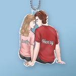 Custom Name Couple Gifts - Personalized Car Ornament