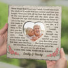Custom Photo In All The World, There Is No Love For You Like Mine - Couple Personalized Custom Square Shaped Stone With Stand - Christmas Gift For Husband Wife, Anniversary