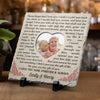 Custom Photo In All The World, There Is No Love For You Like Mine - Couple Personalized Custom Square Shaped Stone With Stand - Christmas Gift For Husband Wife, Anniversary