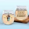 Side By Side For Life - Family Personalized Custom Wine Glass - Christmas Gift For Mom, Daughter