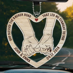 Custom Name Anniversary Gifts for Couples - Personalized Car Ornament