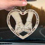Custom Name Anniversary Gifts for Couples - Personalized Car Ornament