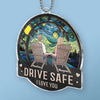 With You, Every Moment Is A Fairytale
 - Couple Personalized Custom Car Ornament - Acrylic Custom Shaped - Christmas Gift For Husband Wife, Anniversary