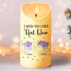 Far Apart, But Always Connected - Bestie Personalized Custom LED Candle - Christmas Gift For Best Friends, BFF, Sisters