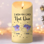 Custom Name Long Distance Friendship Gifts - Personalized LED Candle