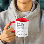 Custom Name Shit Show Supervisor Gifts - Personalized Accent Mugs
