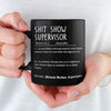 Creating Magic With My Coworker - Coworker Personalized Custom Black Mug - Christmas Gift For Coworkers, Work Friends, Colleagues