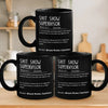 Creating Magic With My Coworker - Coworker Personalized Custom Black Mug - Christmas Gift For Coworkers, Work Friends, Colleagues