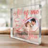 Custom Photo You Make My World Light Up - Couple Personalized Custom Square Shaped Acrylic Plaque - Christmas Gift For Husband Wife, Anniversary