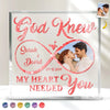 Custom Photo You Make My World Light Up - Couple Personalized Custom Square Shaped Acrylic Plaque - Christmas Gift For Husband Wife, Anniversary