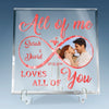 Custom Photo You Make My World Light Up - Couple Personalized Custom Square Shaped Acrylic Plaque - Christmas Gift For Husband Wife, Anniversary