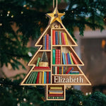 Custom Name Christmas Book Lover Gifts - Personalized Ornament