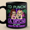 Good Vibes And Better Drinks - Bestie Personalized Custom Black Mug - Christmas Gift For Best Friends, BFF, Sisters