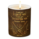 Custom Name Anniversary Gifts for Couples - Personalized Scented Candle