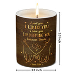 Custom Name Anniversary Gifts for Couples - Personalized Scented Candle