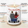 Forever Is The Plan - Couple Personalized Custom Smokeless Scented Candle - Christmas Gift For Husband Wife, Anniversary