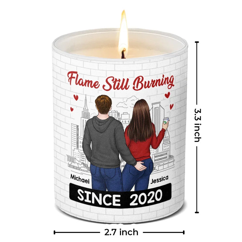 Forever Is The Plan - Couple Personalized Custom Smokeless Scented Candle - Christmas Gift For Husband Wife, Anniversary