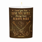 Custom Name Anniversary Gifts for Couples - Personalized Scented Candle