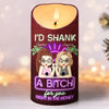 On Our Worst Behavior - Bestie Personalized Custom LED Candle - Christmas Gift For Best Friends, BFF, Sisters