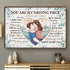 Thank You For Coming Into My Life - Couple Personalized Custom Horizontal Poster - Gift For Husband Wife, Anniversary